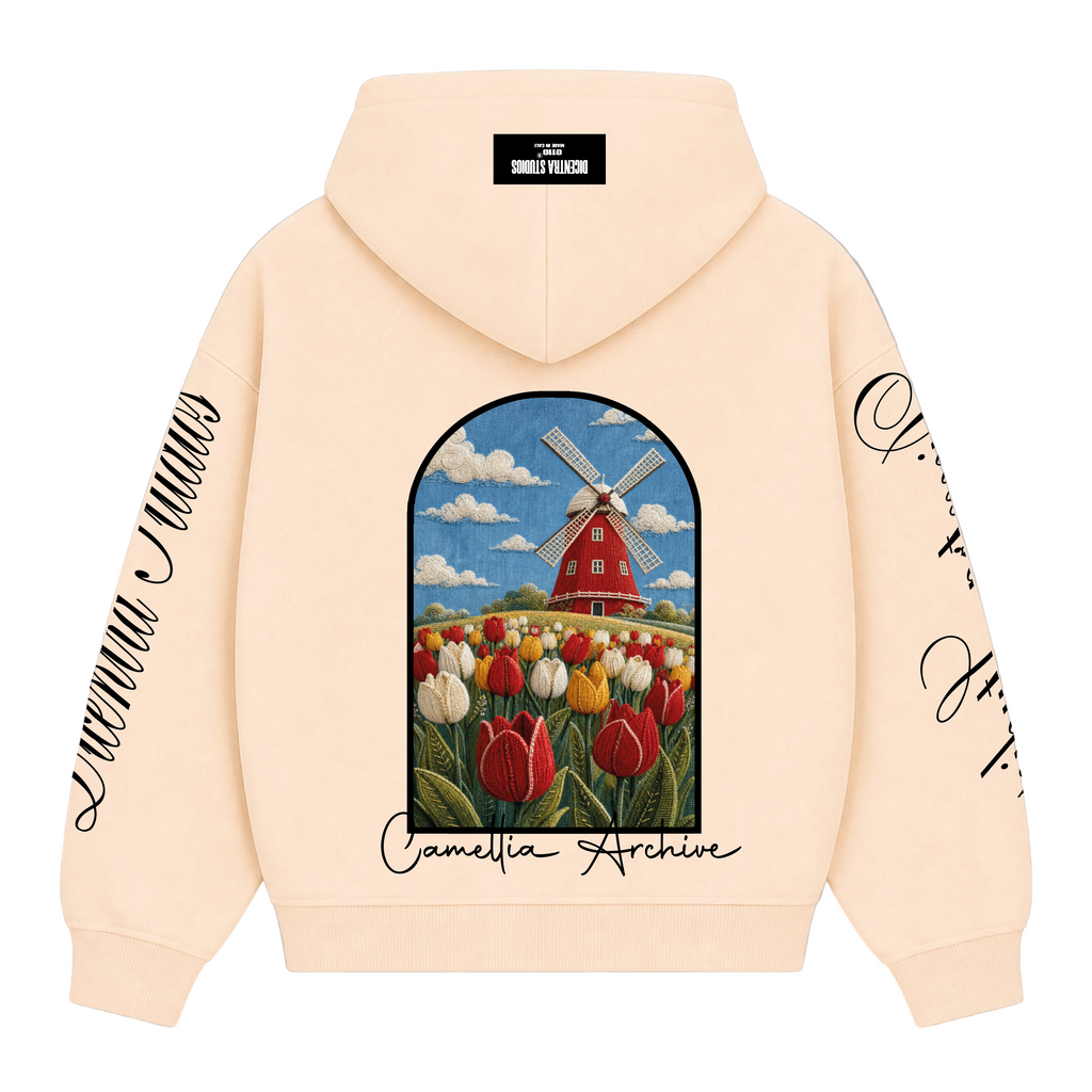 Hoodie Cream Tulipan - CM