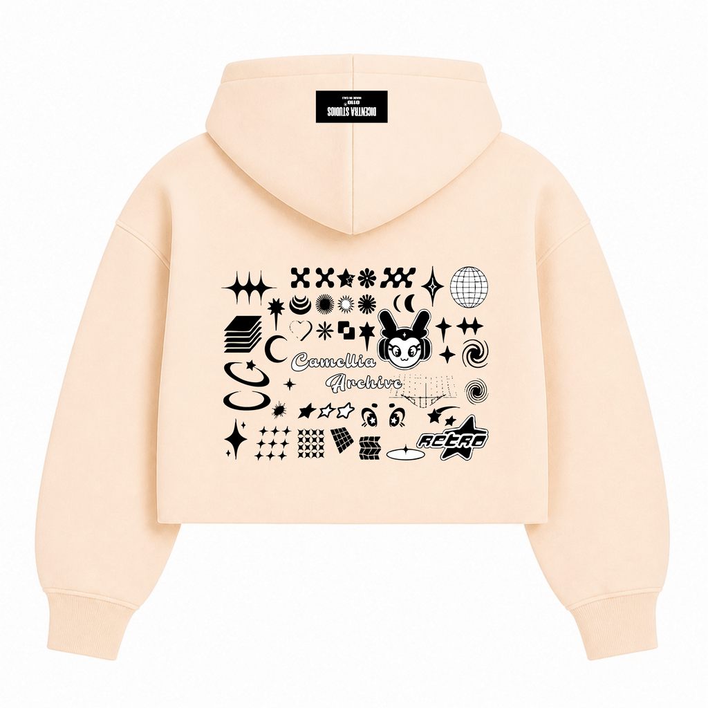 Hoodie Cream Y2K - CM