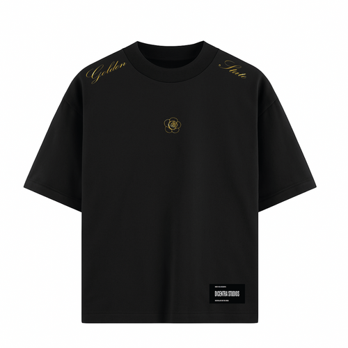 Camiseta Negra  Gold - CM