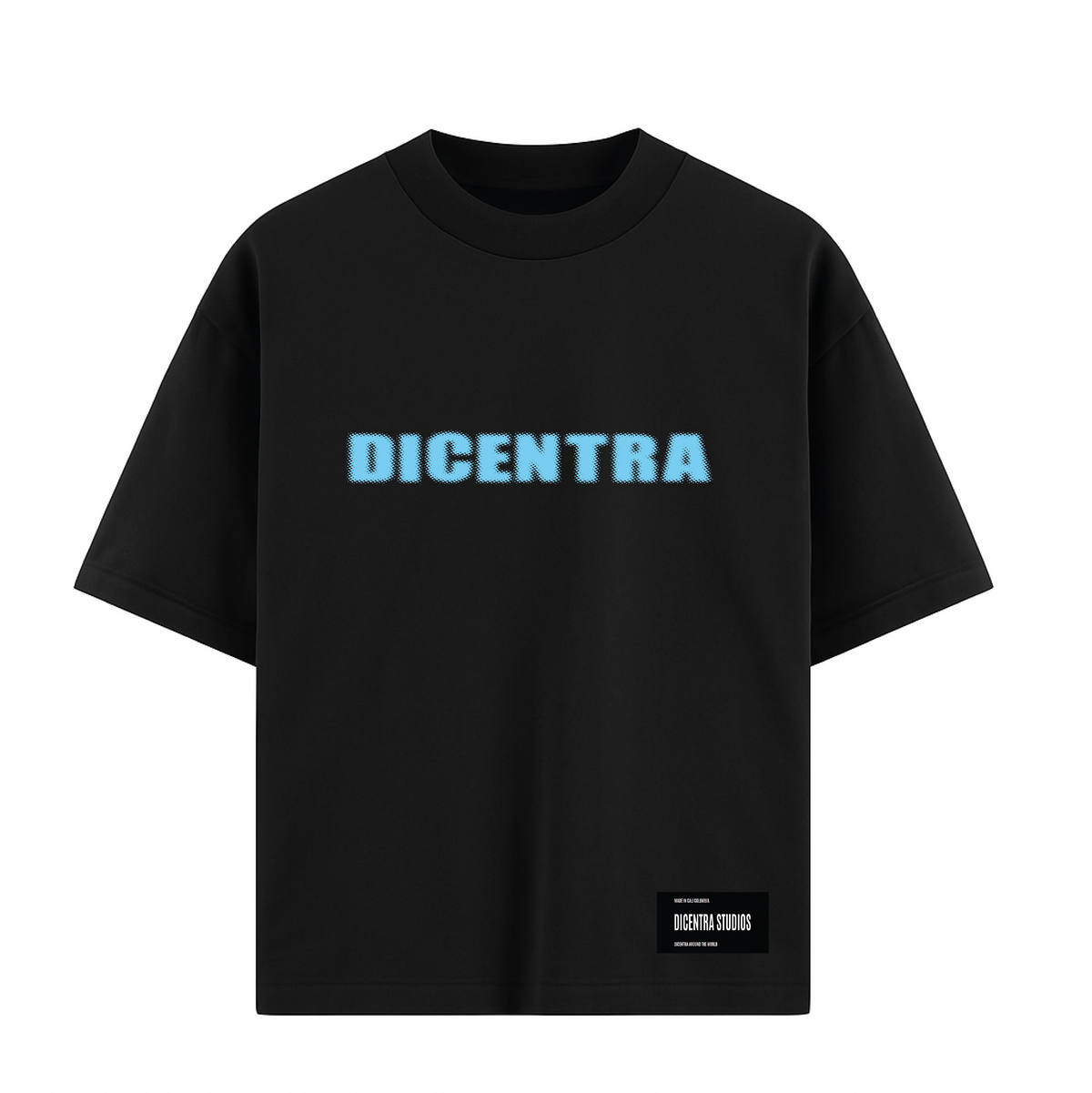 Camiseta Negra Cyan - CM