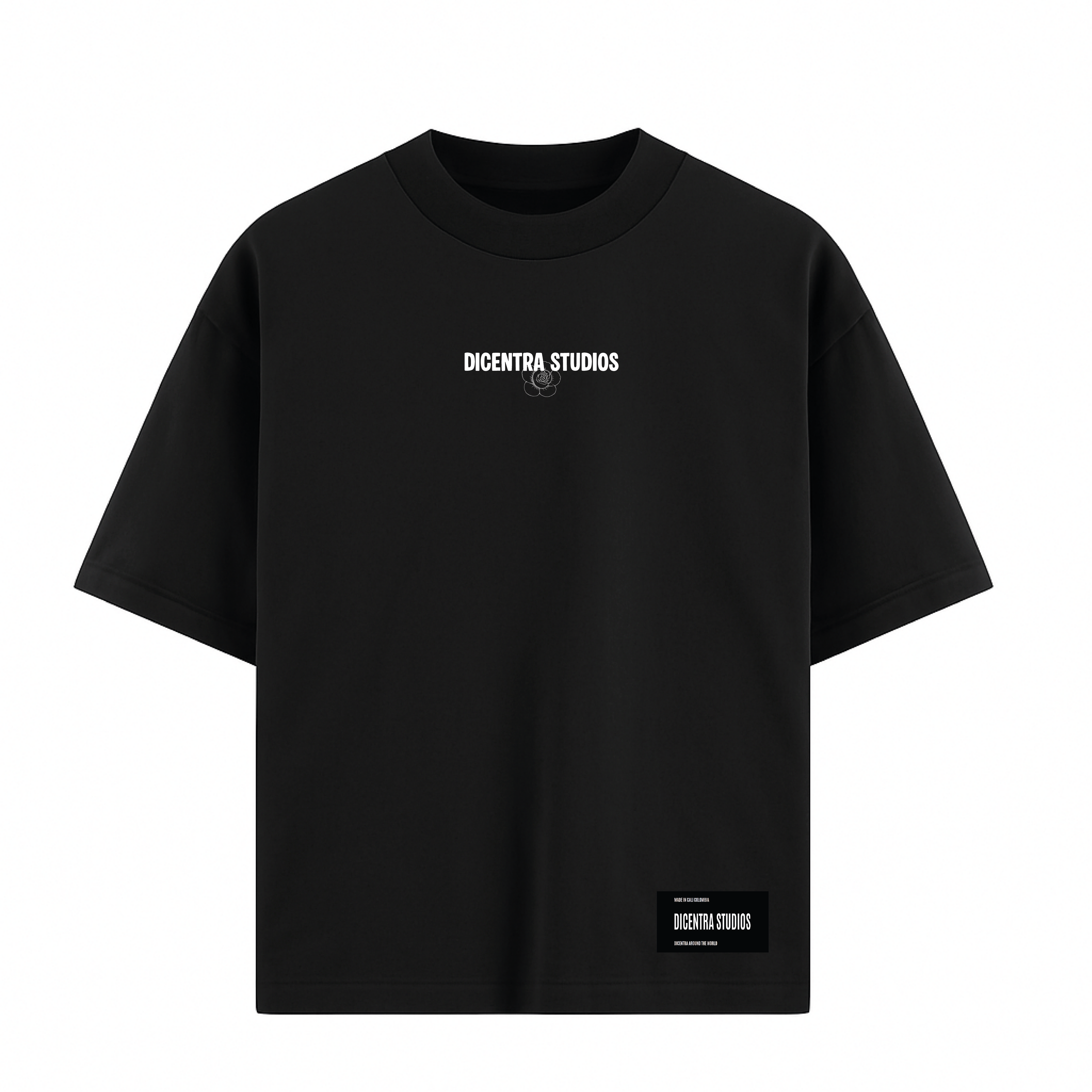 Camiseta Negra Flower - CM