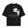 Camiseta Negra Flower - CM