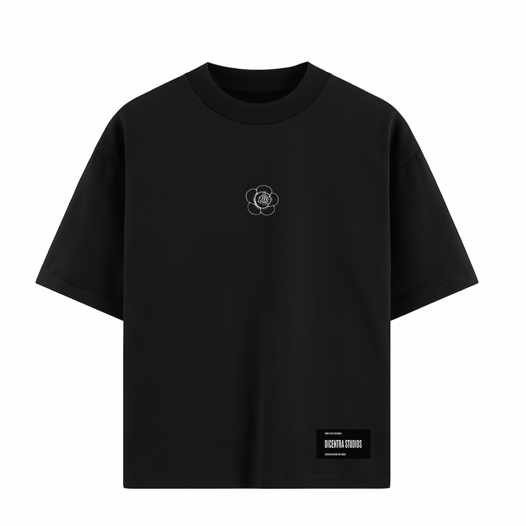 Camiseta Negra Camellia Archive - CM