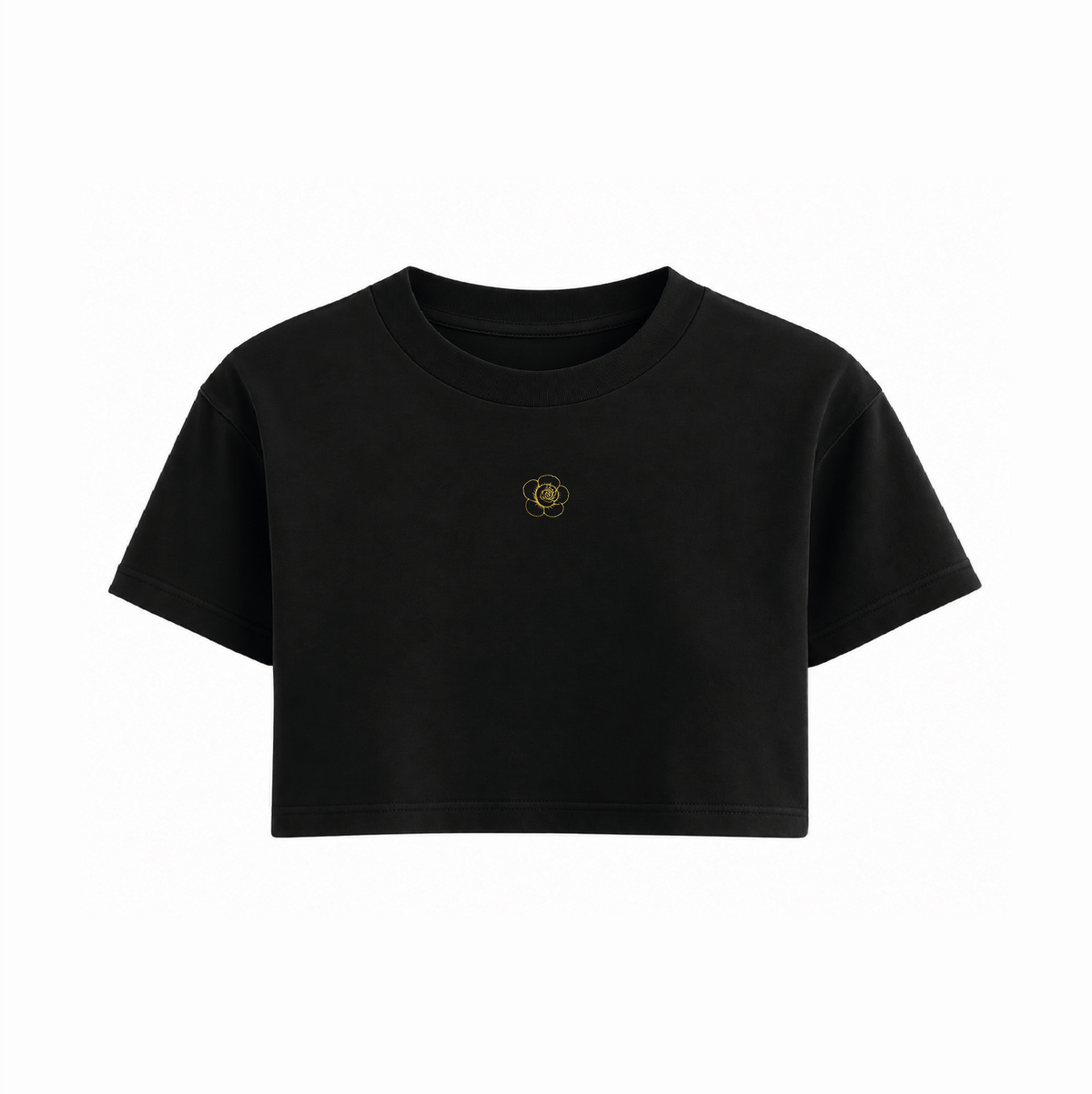 Camiseta Negra Corta Gold - CM