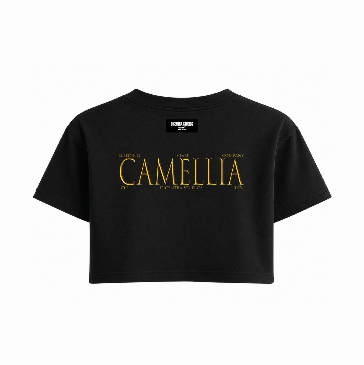 Camiseta Negra Corta Gold - CM