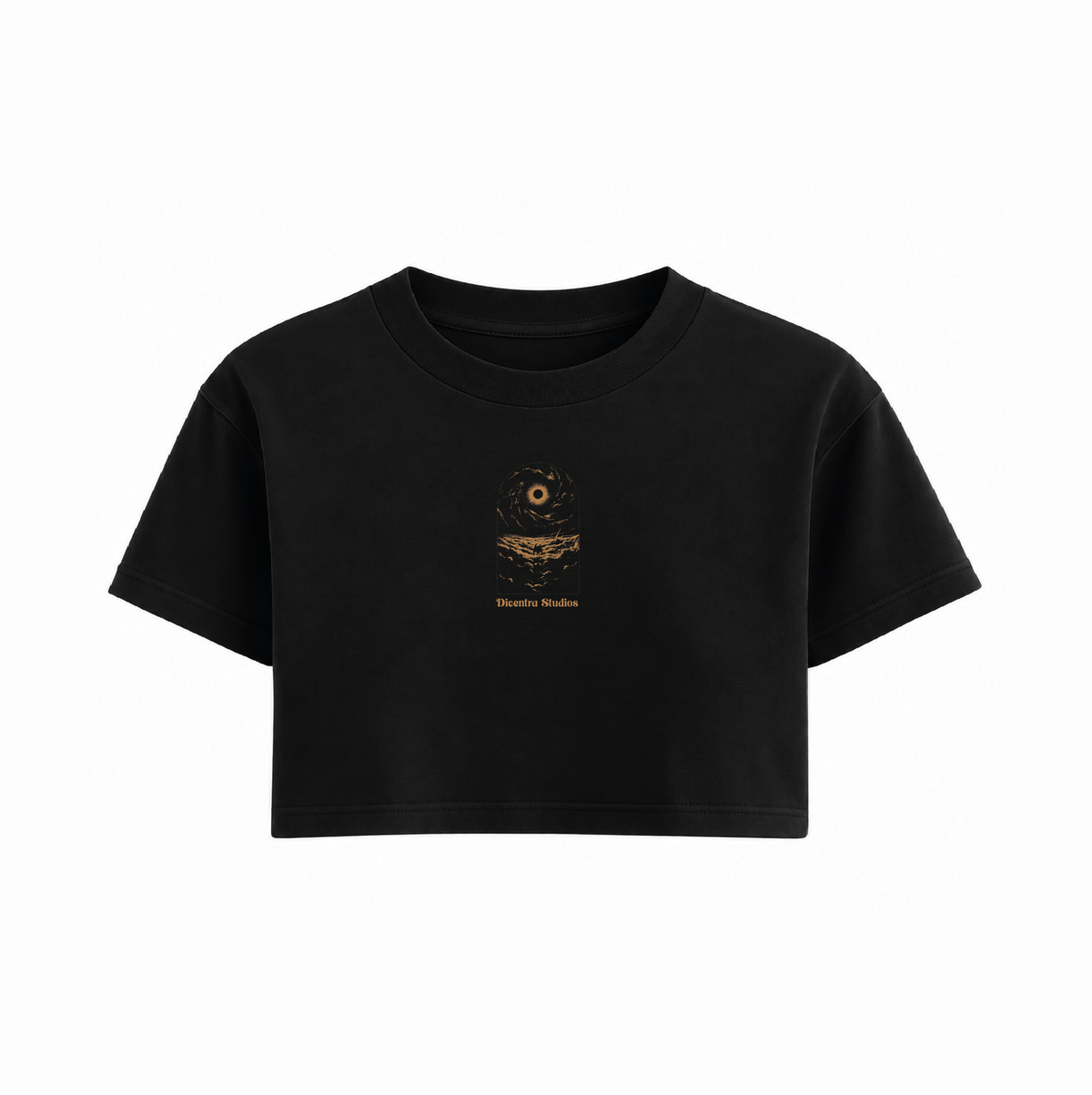 Camiseta Negra Corta Monolito - CM