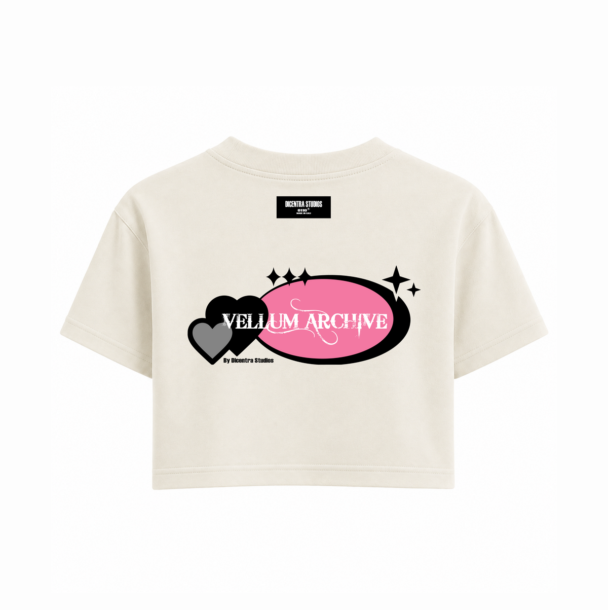Camiseta Blanca Corta Rosé - VL