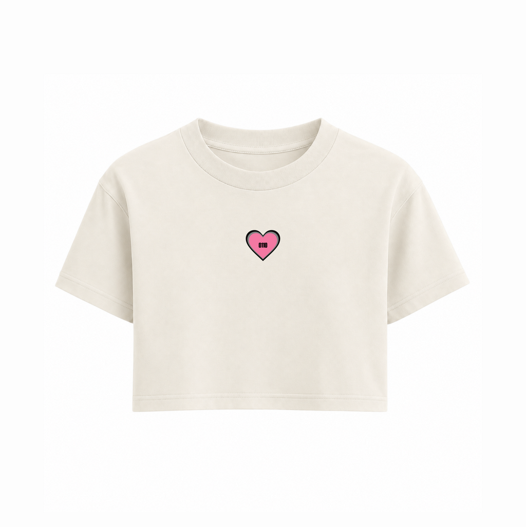 Camiseta Blanca Corta Rosé - VL