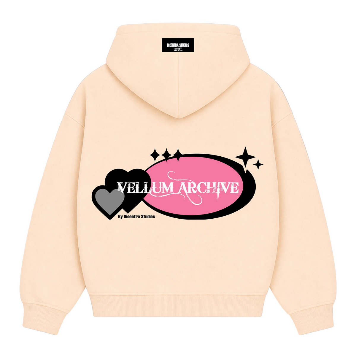 Hoodie cream RoseHeart - VL