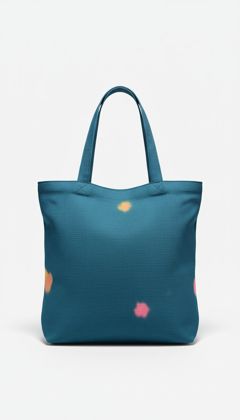 Bolso tote azul de mercado